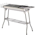 Portable Outdoor Camping Folding Adjustable Stainless Steel Smokeless Barbecue Charcoal Grill