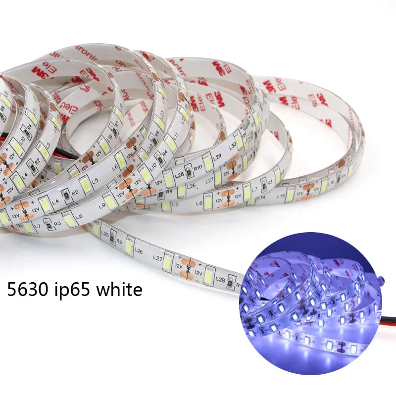 1/2/3/4/5m de alta qualidade conduziu a luz tira 5630 smd 12v fita lâmpada super brilhante led diodo fita decoração para casa led string