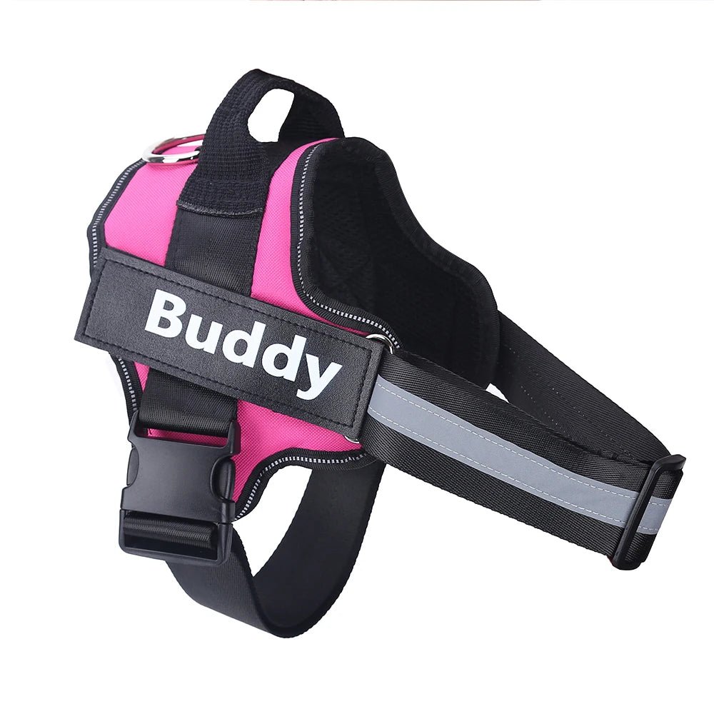 Coleira Peitoral Personalizada para Cães, Sem Puxões, Refletiva e Respirável, Colete para Cães Pequenos e Grandes, Acessórios para Passeio e Treinamento ao Ar Livre - Kasa & Pet