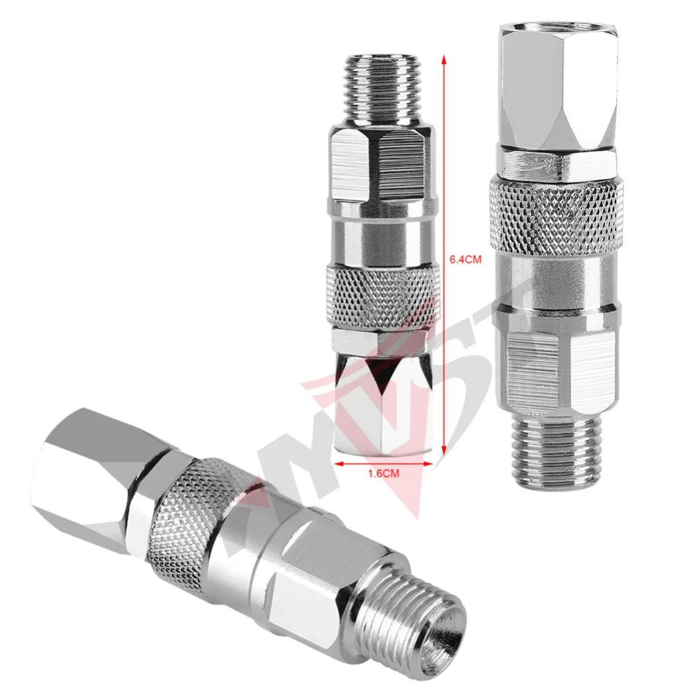 Conector Giratório para Mangueira Reta Airless (287099) (223341) 1/4' NPS para Adaptadores de Alta Qualidade Peças para Pistola de Pintura Airless