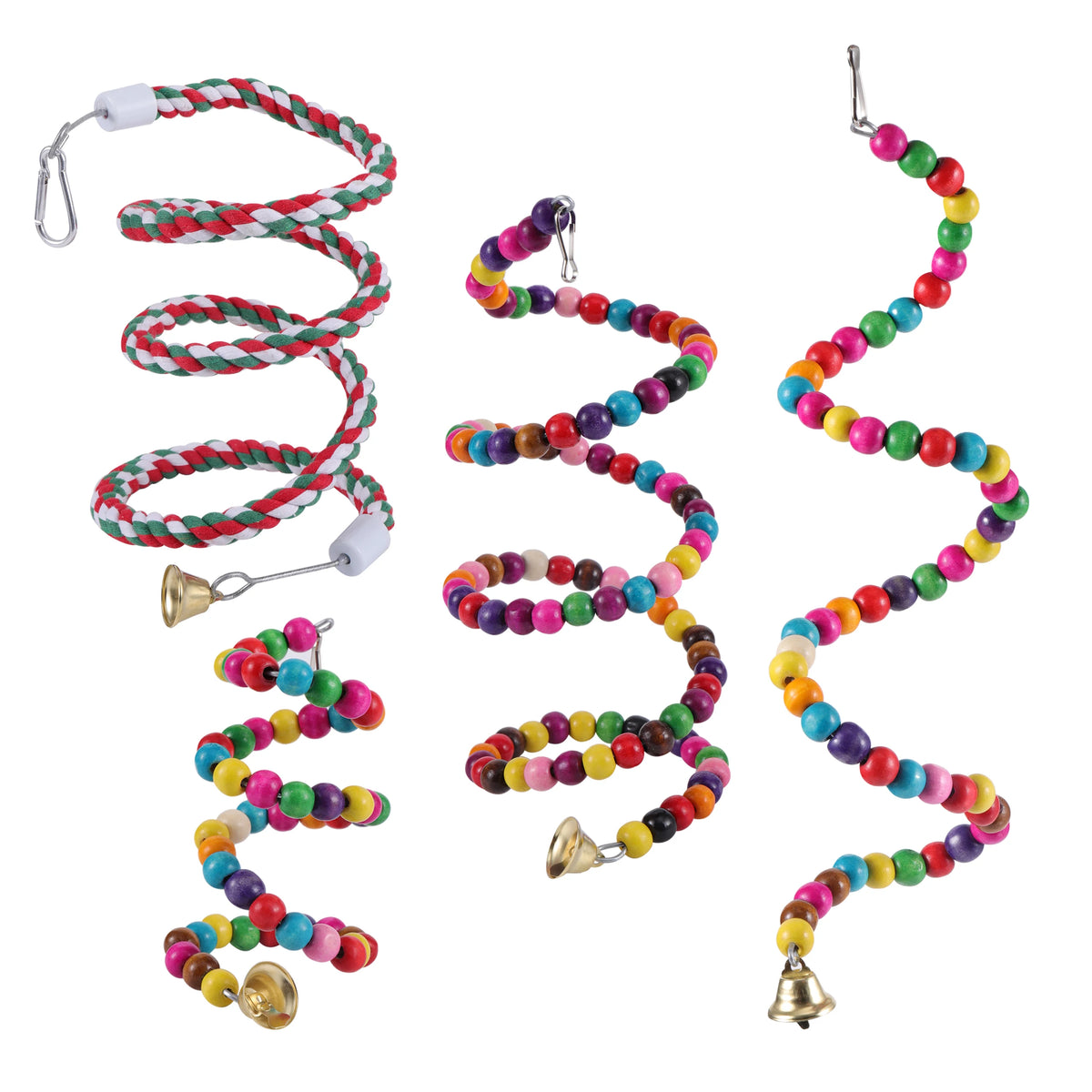Pássaro brinquedos conjunto balanço mastigando brinquedos de treinamento pequeno papagaio pendurado rede papagaio gaiola sino poleiro brinquedos com escada suprimentos para animais de estimação 1pc