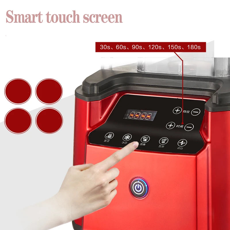 Quiet Professional Fruit Juicers Maker Commercial Nutri Blender Smoothie Machine With Blender Black