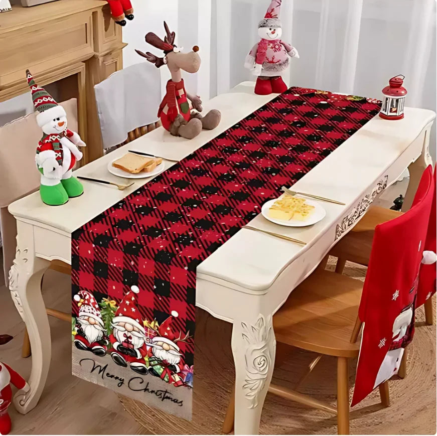 2026 Christmas Table Runner Christmas Decoration for Home Tablecloth Navid Noel Xmas Gifts New Year Natal Drop Shipping