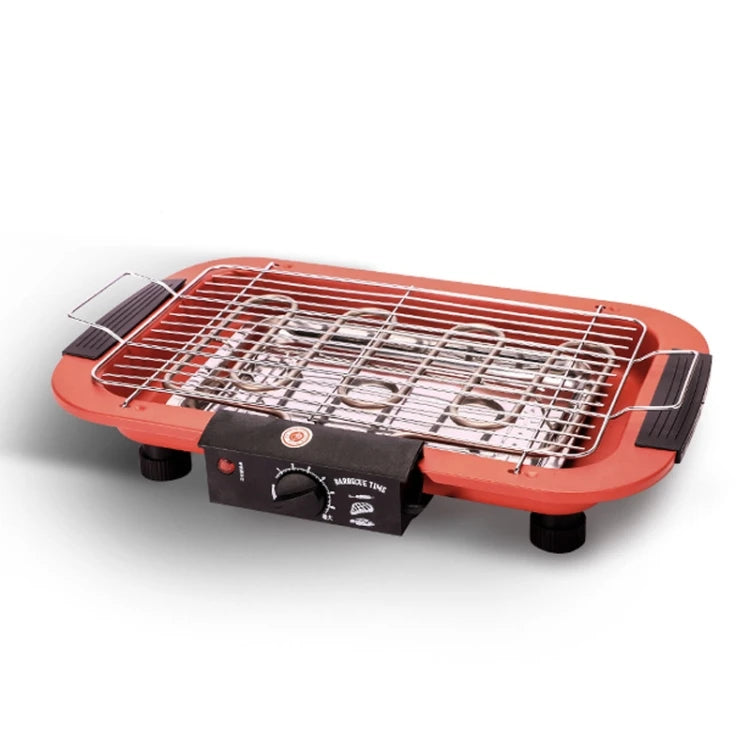Good Quality1800W Electric Grill Home BBQ Grill, EU Plug(Red)