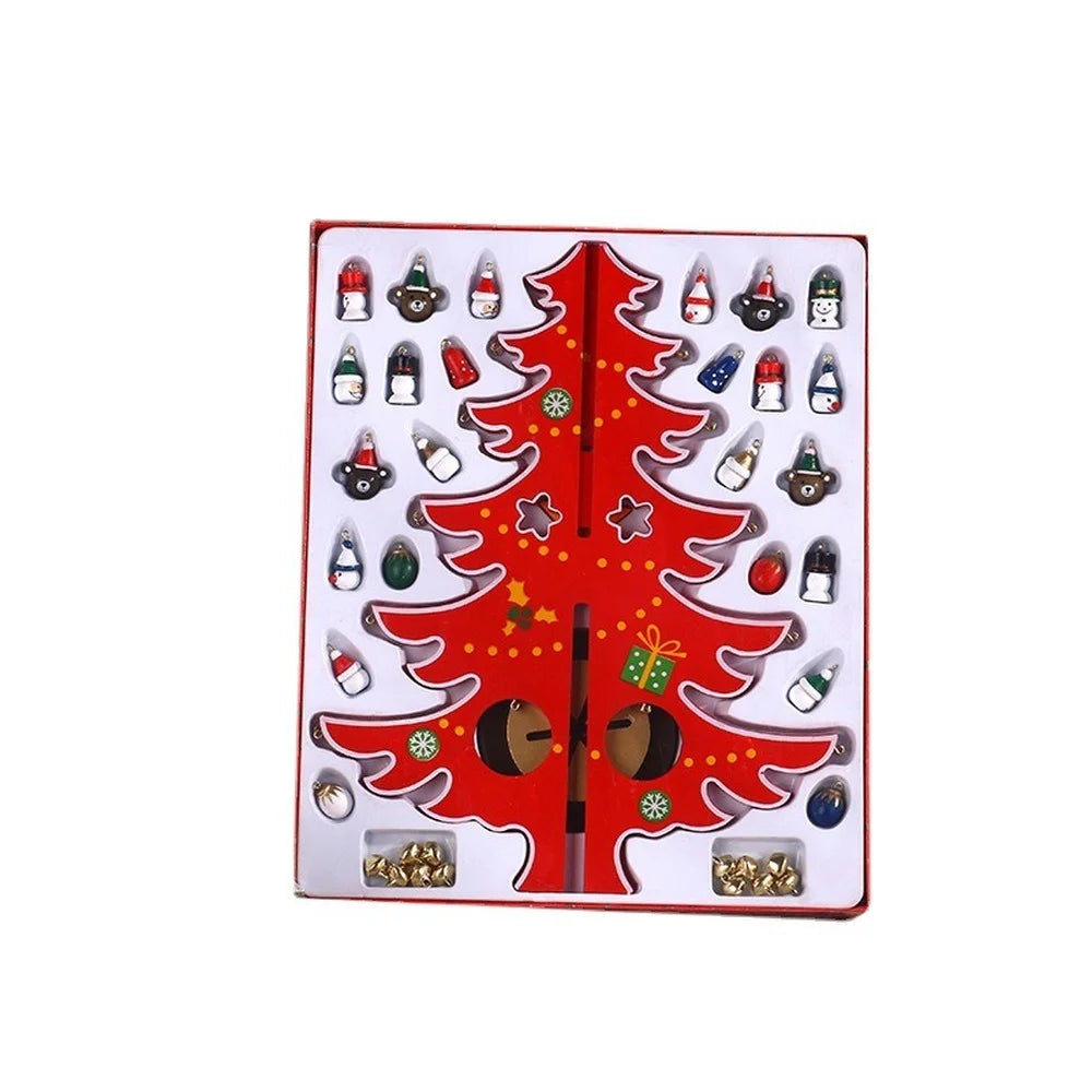 Árvore De Natal De Madeira Decoração Desktop, Brinquedo De Mão, DIY, Montagem, Criativo, Casa, Novo