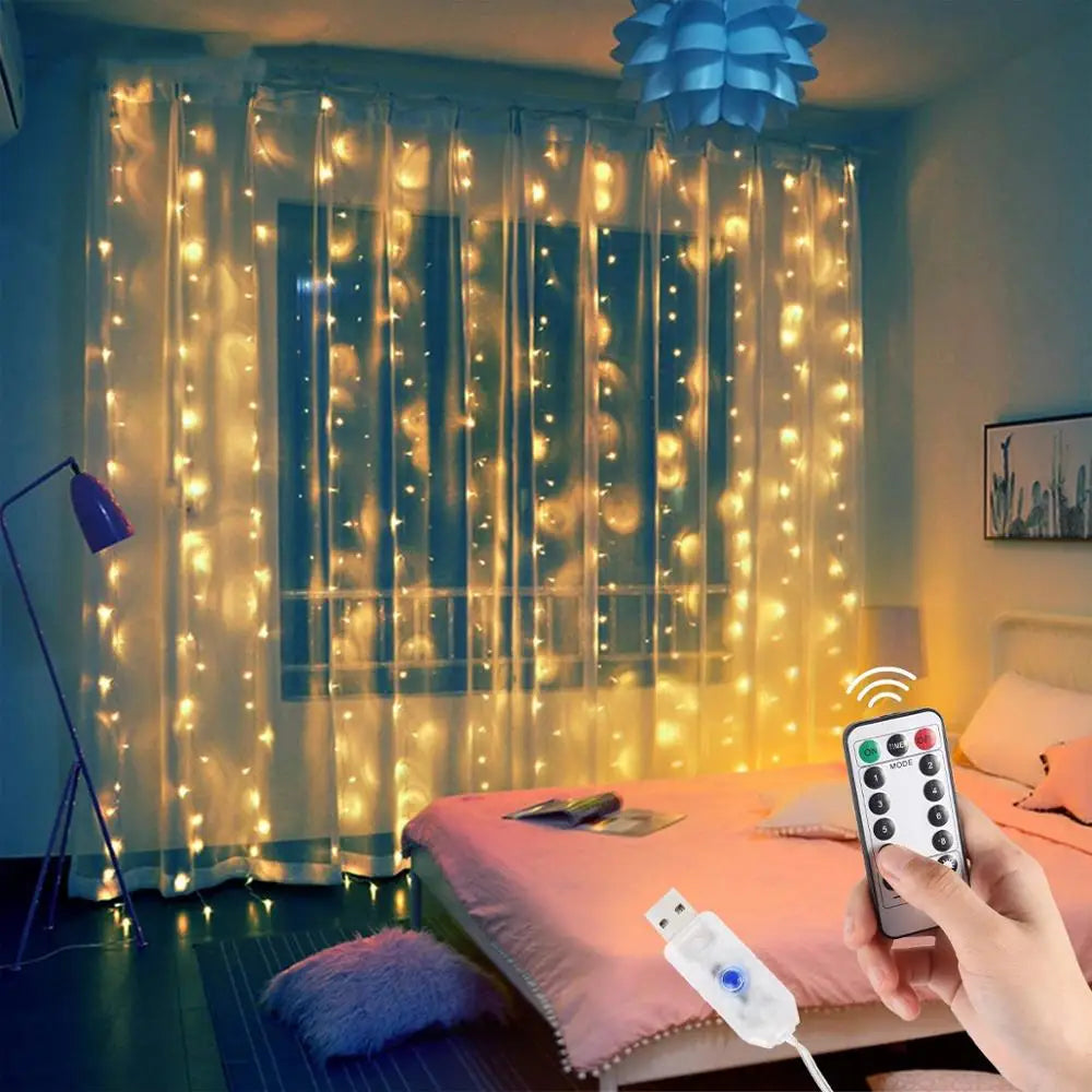 Luzes de natal cortina guirlanda feliz natal decorações para casa enfeites de natal presentes de natal navidad 2021 decoração de ano novo