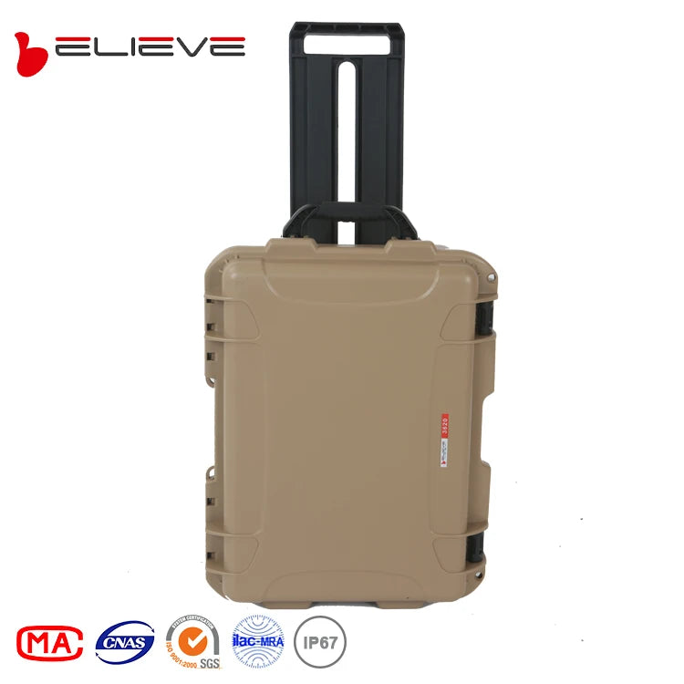 Hot Selling Large Hard Plastic Travel Tool Case Waterproof Portable Trolley with Wheels for Outdoor Use OEM Customizable