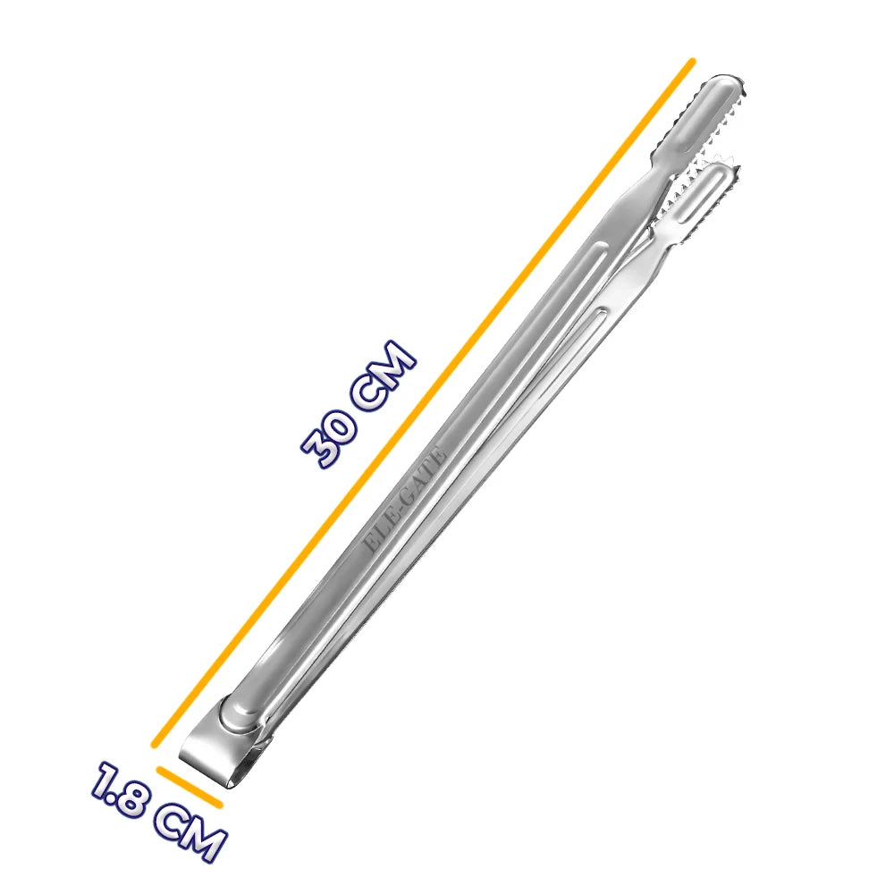 ELEGATE HOG.149 Extra G 30cm Stainless Steel Heat Resistant Durable Metal Handles Mexico Kitchen/Grill Tongs