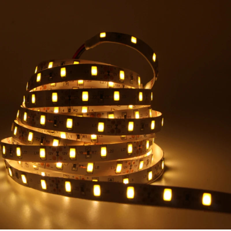 1/2/3/4/5m de alta qualidade conduziu a luz tira 5630 smd 12v fita lâmpada super brilhante led diodo fita decoração para casa led string
