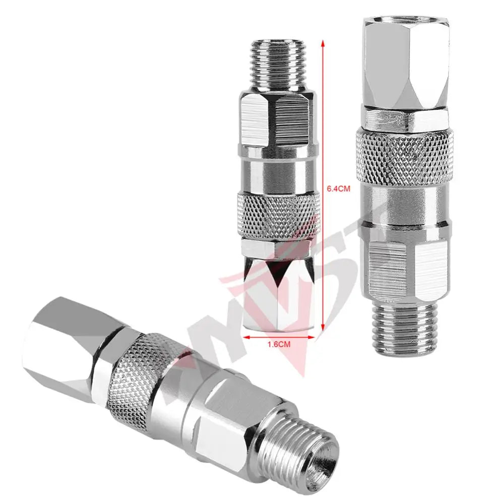 Conector Giratório para Mangueira Reta Airless (287099) (223341) 1/4' NPS para Adaptadores de Alta Qualidade Peças para Pistola de Pintura Airless