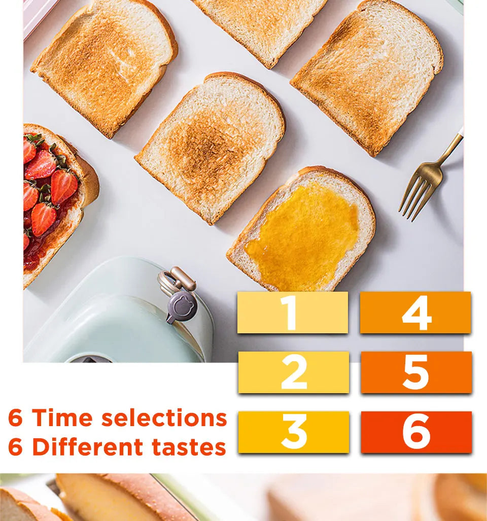 Torradeira Elétrica para Sanduíches e Waffles, Forno Duplo 220V Mini Torradeira com Convecção de Ar Quente para Pães Tostados
