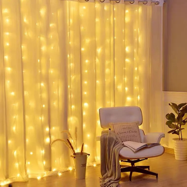 Luzes de natal cortina guirlanda feliz natal decorações para casa enfeites de natal presentes de natal navidad 2021 decoração de ano novo