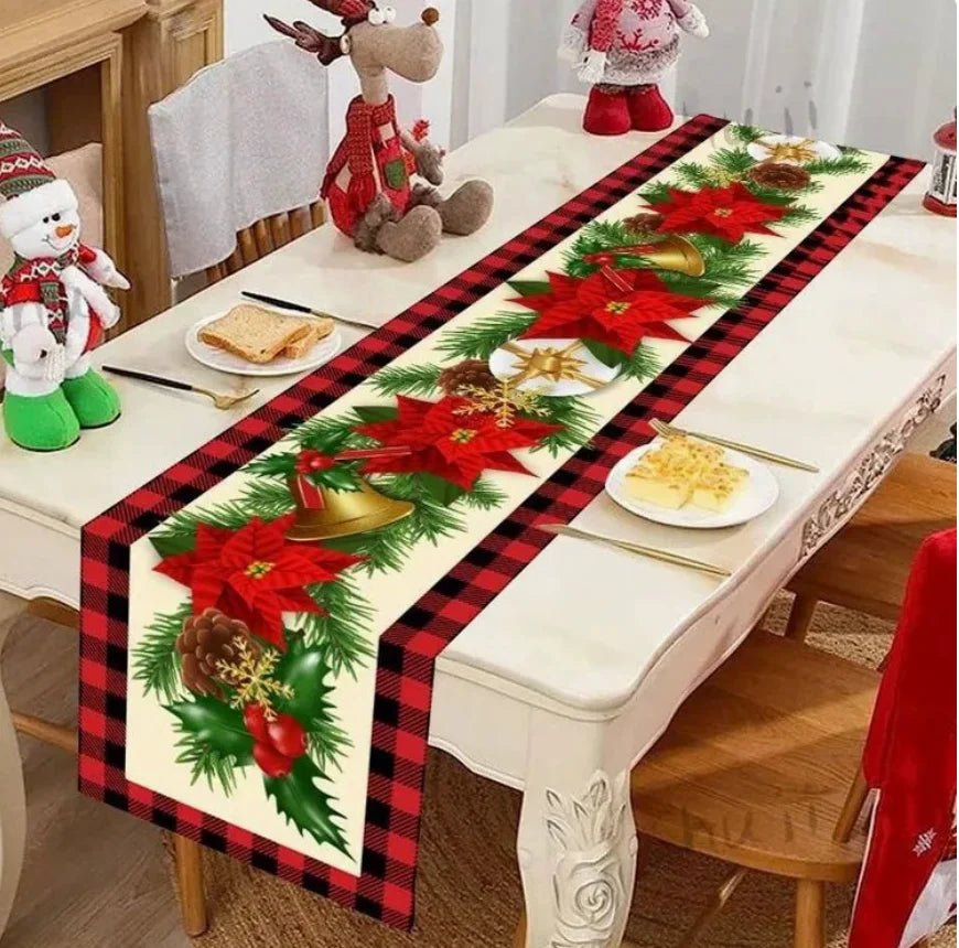 2026 Christmas Table Runner Christmas Decoration for Home Tablecloth Navid Noel Xmas Gifts New Year Natal Drop Shipping