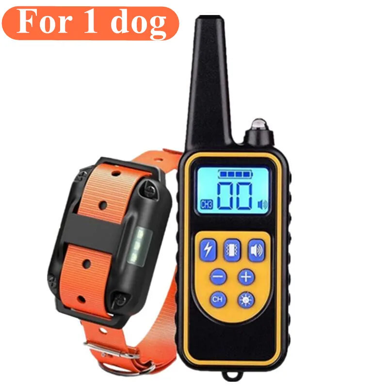 Coleira elétrica de treinamento para cães, à prova d'água, coleira contra latidos para animais de estimação com controle remoto, recarregável, dispositivo antilatido, todos os tamanhos Kasa & Pet