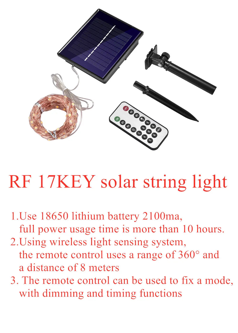 Led ao ar livre solar lamps10m/20m/30m/50m leds luzes da corda de fadas feriado festa natal guirlandas jardim solar à prova dwaterproof água luz