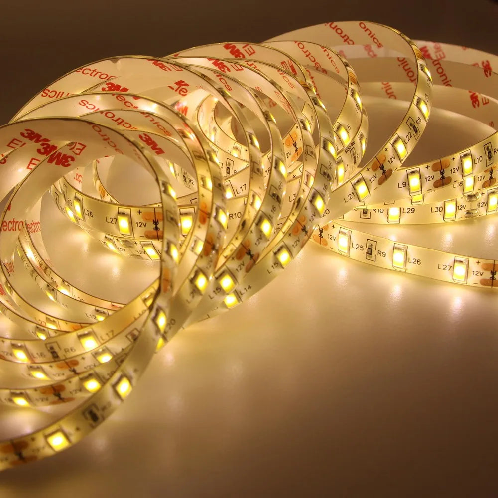 1/2/3/4/5m de alta qualidade conduziu a luz tira 5630 smd 12v fita lâmpada super brilhante led diodo fita decoração para casa led string