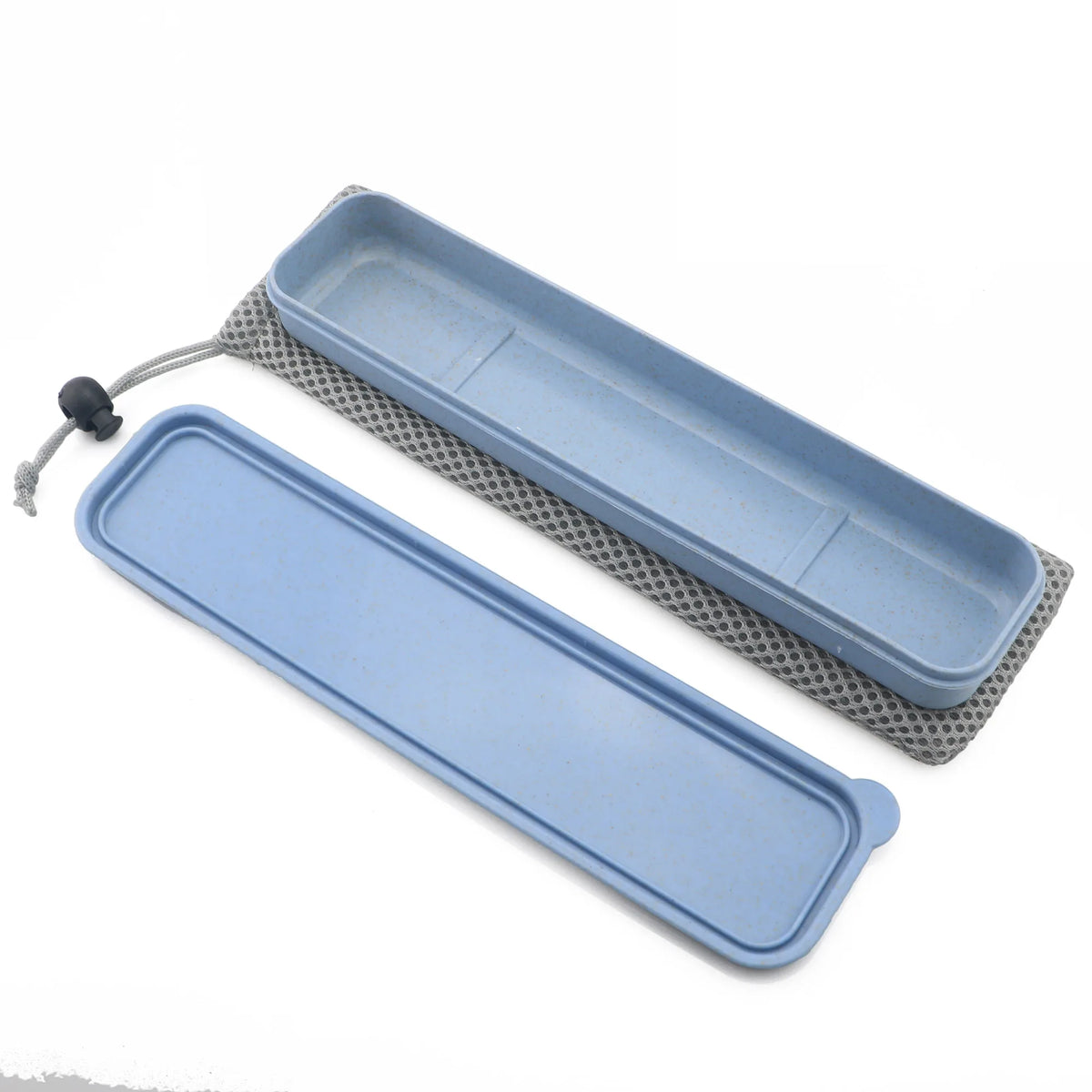 Conjunto de louça portátil faca garfo colher metal palha conjunto talheres com caixa saco para viagens caminhadas piquenique jantar conjunto