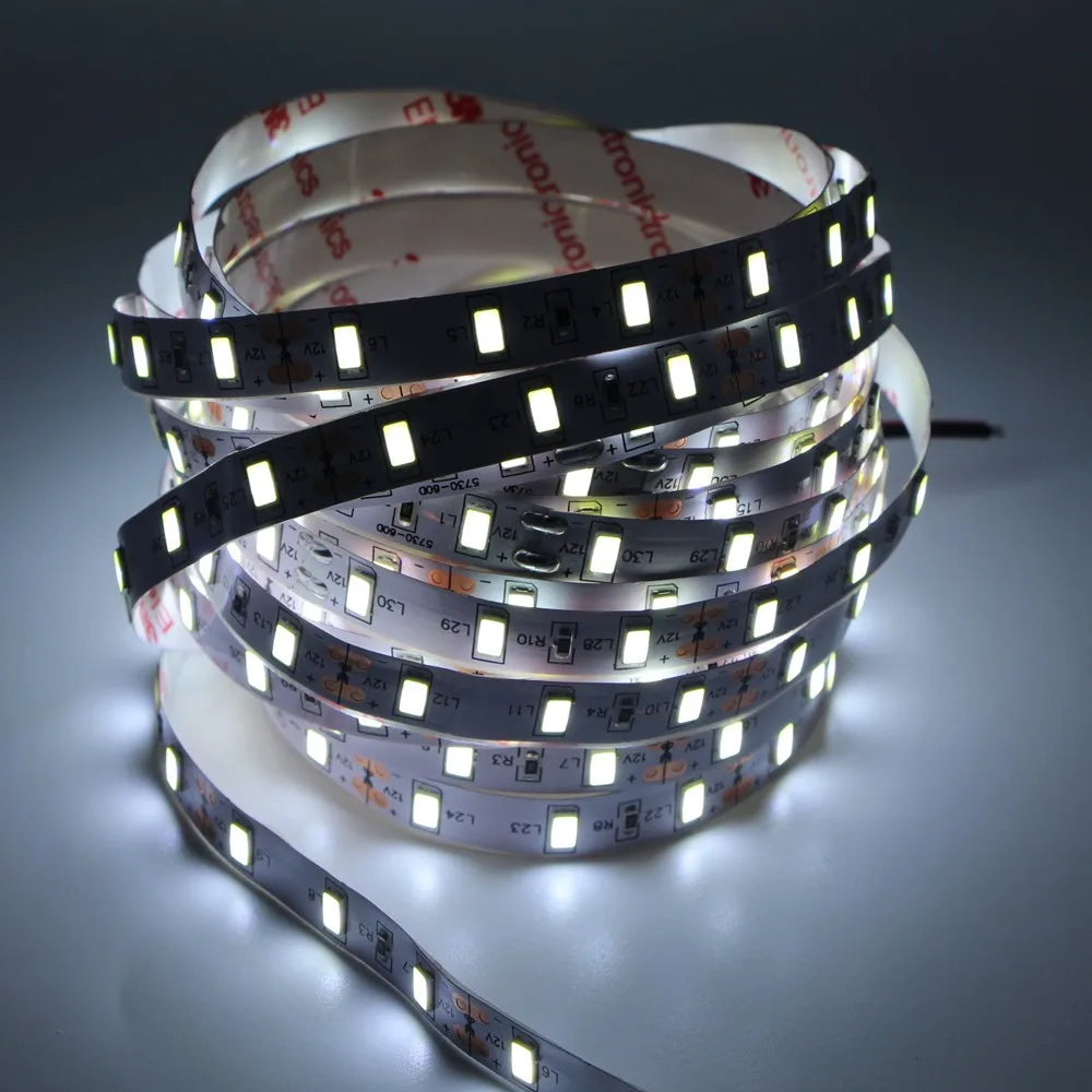 1/2/3/4/5m de alta qualidade conduziu a luz tira 5630 smd 12v fita lâmpada super brilhante led diodo fita decoração para casa led string