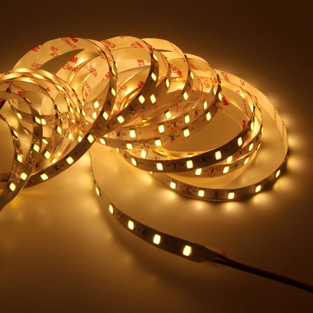 1/2/3/4/5m de alta qualidade conduziu a luz tira 5630 smd 12v fita lâmpada super brilhante led diodo fita decoração para casa led string