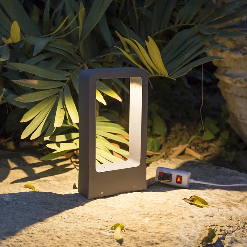 Moderno led luz do gramado ao ar livre à prova dwaterproof água jardim paisagem lâmpada quintal parque pastagem iluminação 30cm 10w