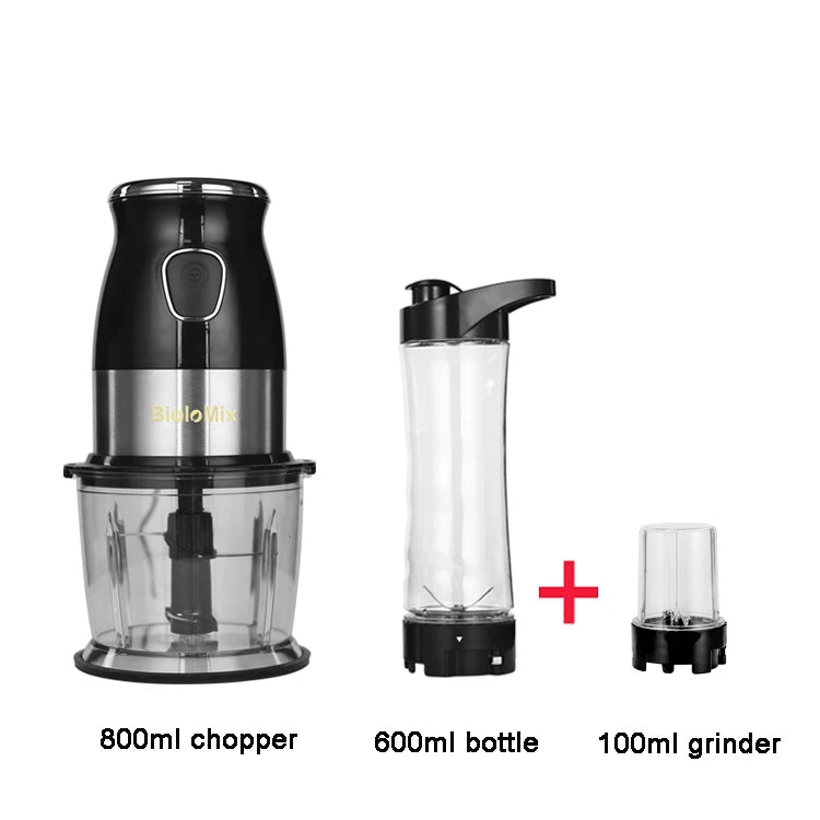 Alta Velocidade Multi Função 500W Processador de Alimentos Meat Grinder Portátil Pessoal Mini Liquidificador Mixer Juicer Moedor Seco 800ml Chopper - Kasa & Pet