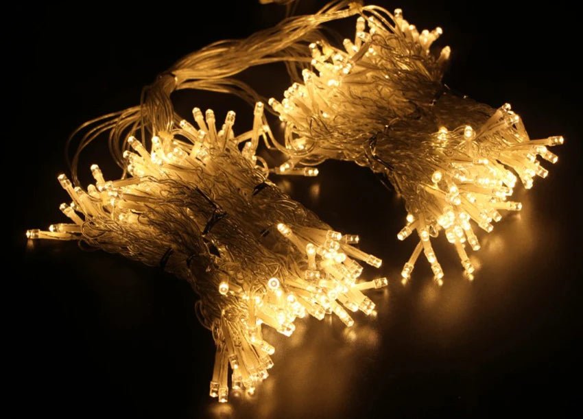 Cortina de led luzes da corda natal luzes de fadas guirlanda para o ano novo casa pátio festa casamento casa decoração ao ar livre