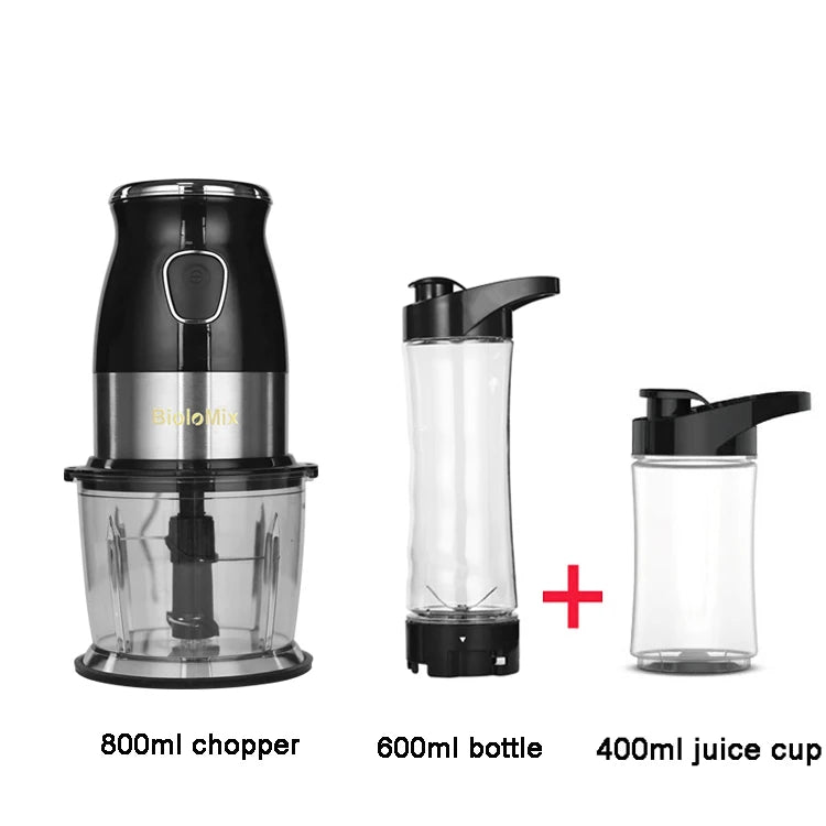 Alta Velocidade Multi Função 500W Processador de Alimentos Meat Grinder Portátil Pessoal Mini Liquidificador Mixer Juicer Moedor Seco 800ml Chopper - Kasa & Pet