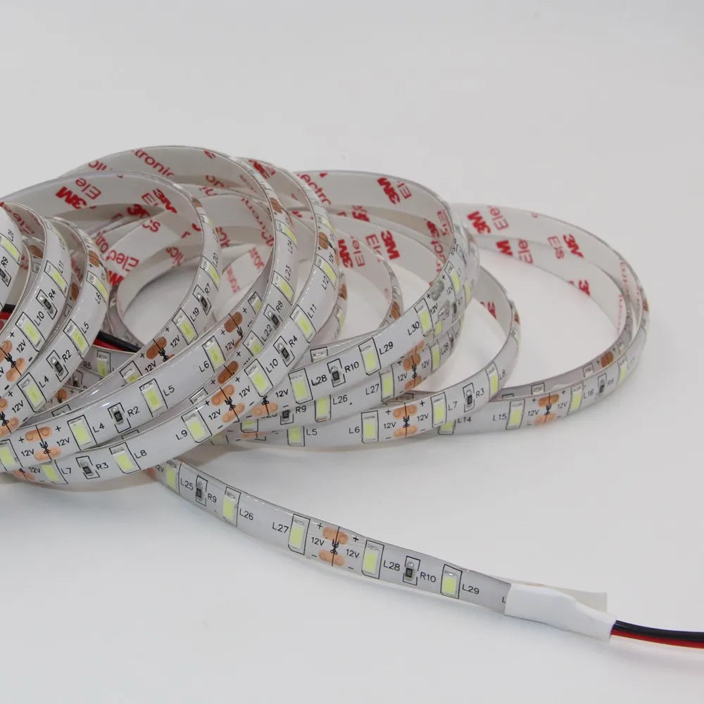 1/2/3/4/5m de alta qualidade conduziu a luz tira 5630 smd 12v fita lâmpada super brilhante led diodo fita decoração para casa led string