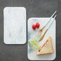 Tábua de corte de mármore para biscoitos de queijo e servir sushi, prato retangular de cerâmica, bandeja de armazenamento, recipiente de alimentos, louça