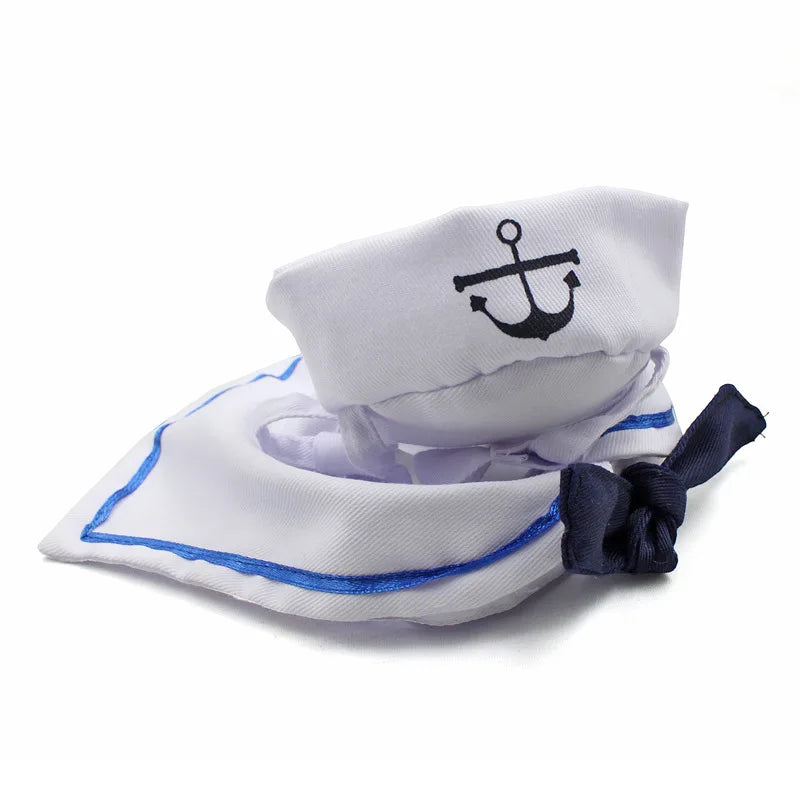 Engraçado trajes de gato de estimação pequeno cão coelho vestuário roupas para halloween cosplay marinha marinheiro roupas jaqueta manto acessórios para cães
