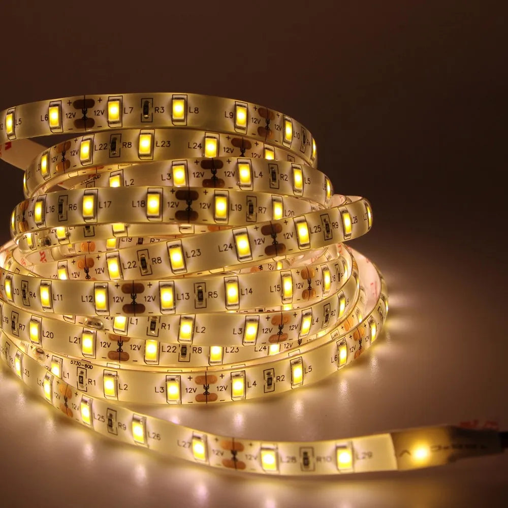 1/2/3/4/5m de alta qualidade conduziu a luz tira 5630 smd 12v fita lâmpada super brilhante led diodo fita decoração para casa led string