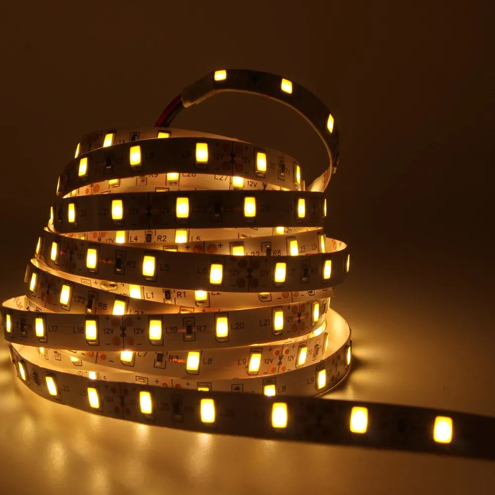 1/2/3/4/5m de alta qualidade conduziu a luz tira 5630 smd 12v fita lâmpada super brilhante led diodo fita decoração para casa led string