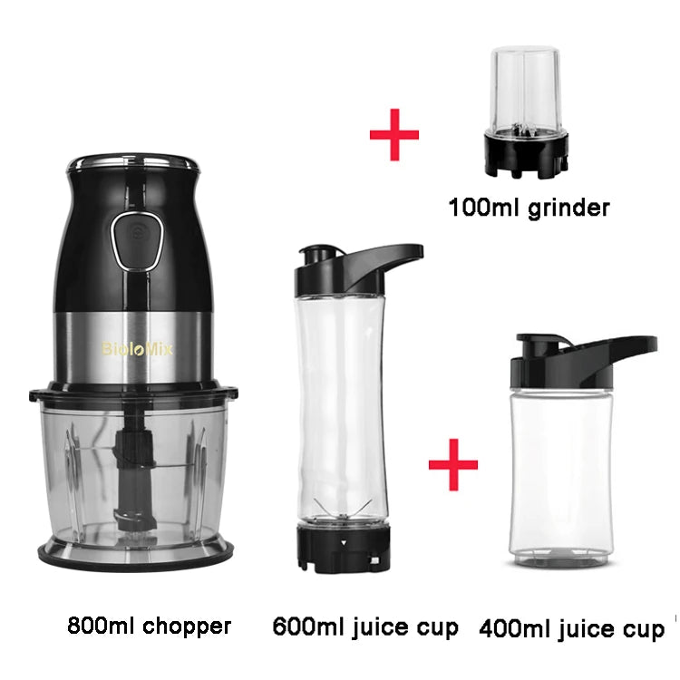 Alta Velocidade Multi Função 500W Processador de Alimentos Meat Grinder Portátil Pessoal Mini Liquidificador Mixer Juicer Moedor Seco 800ml Chopper