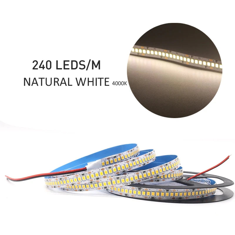 12v tira conduzida smd 2835 1m 2m 3m 4m 5m led listra fita de luz 120led/m 240led/m branco quente fita flexível decoração para casa luz Kasa & Pet