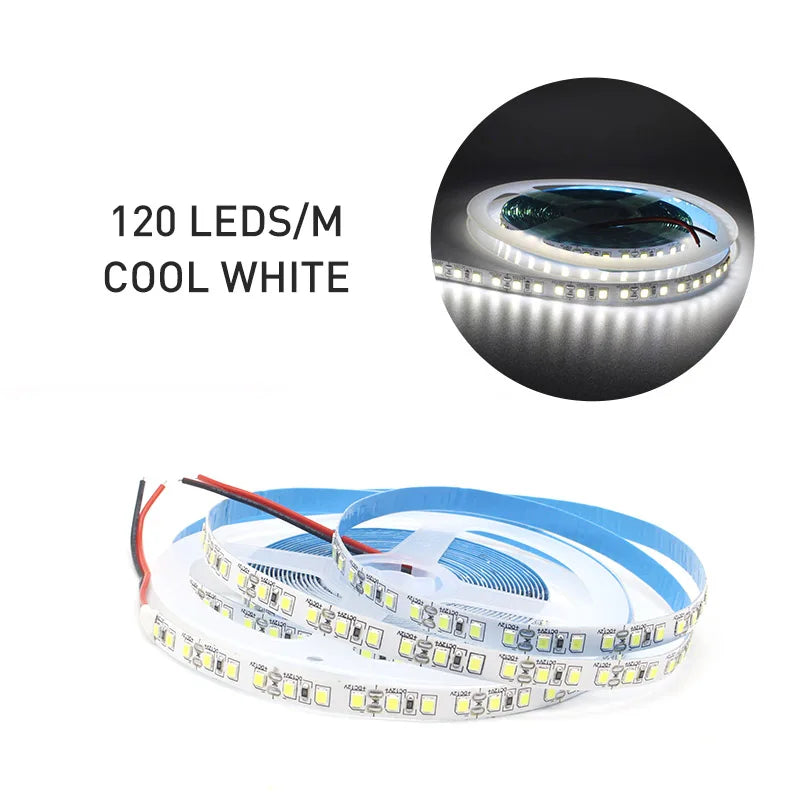 12v tira conduzida smd 2835 1m 2m 3m 4m 5m led listra fita de luz 120led/m 240led/m branco quente fita flexível decoração para casa luz Kasa & Pet