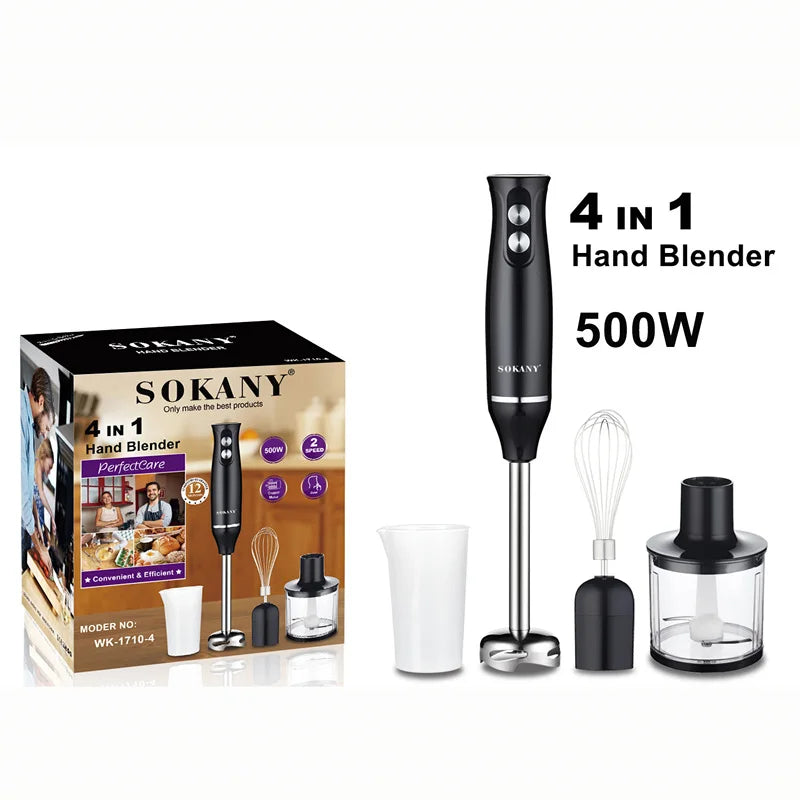 Home Mixer Mini Grinder Portable 4 in 1 Blender Electric Baby Food Blender Food Mixer  Fruit Juice Blender