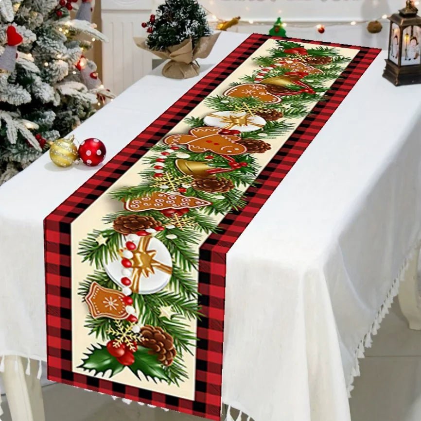 2026 Christmas Table Runner Christmas Decoration for Home Tablecloth Navid Noel Xmas Gifts New Year Natal Drop Shipping