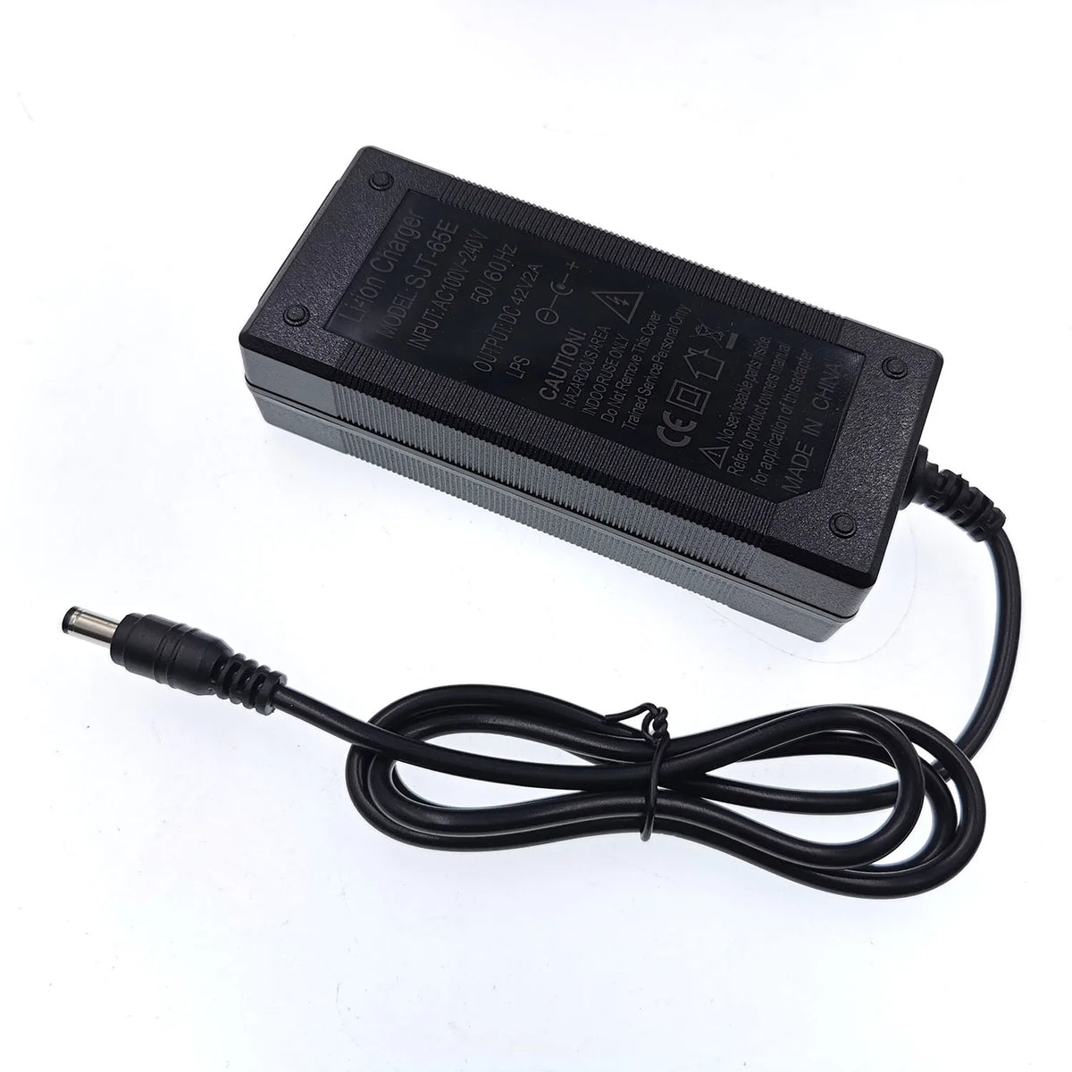 Carregador de Bateria 36V 2A, Saída 42V 2A, Entrada 100-240 VAC, Carregador de Lítio Li-ion Li-poly para Bateria 36V de 10 Células