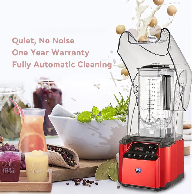 Quiet Professional Fruit Juicers Maker Commercial Nutri Blender Smoothie Machine With Blender Black