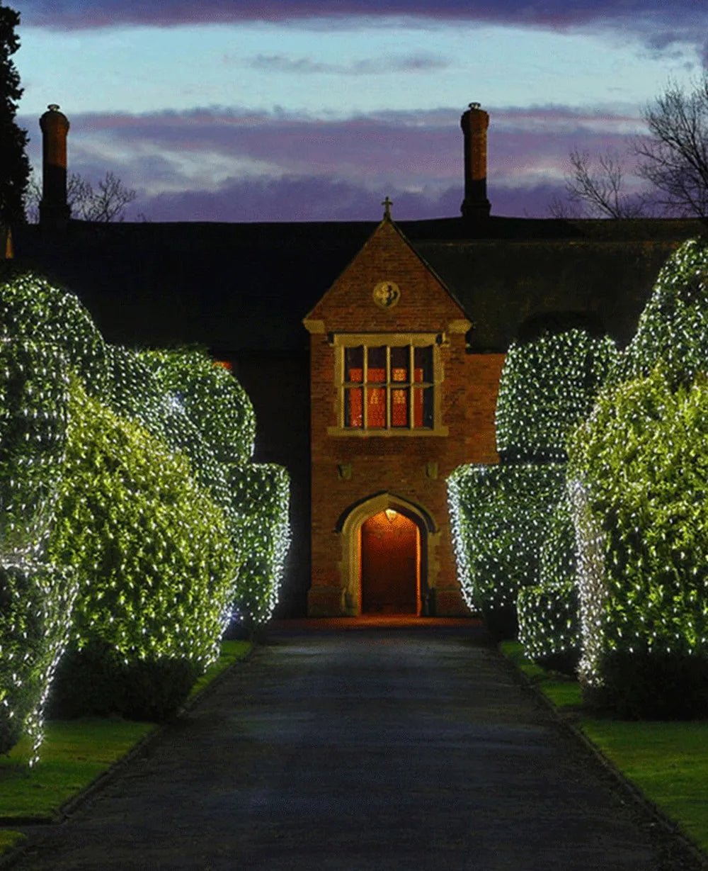 Rede de luzes de natal 6m x 4m led luzes de malha decoração do jardim ao ar livre festão rua guirlanda fada festa de natal decoração de casamento