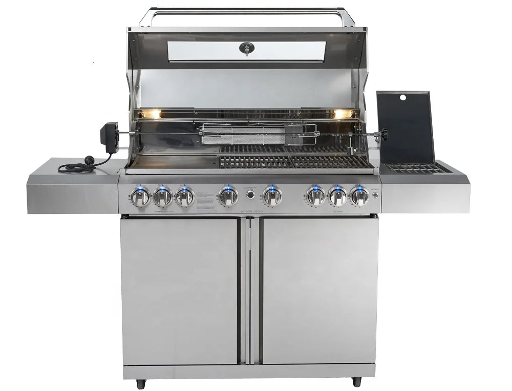 8 Burners BBQ, 46 Main Burners, 1 Side burner and 1 Infrared Rear burner