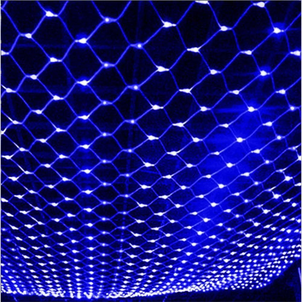 Rede de luzes de natal 6m x 4m led luzes de malha decoração do jardim ao ar livre festão rua guirlanda fada festa de natal decoração de casamento