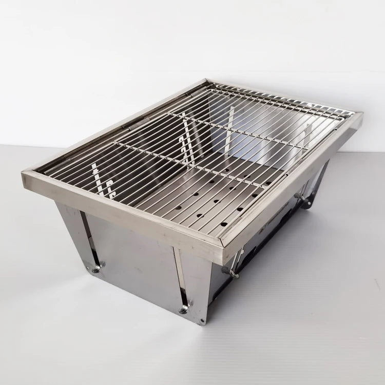 Folded Portable BBQ Outdoor Charcoal Barbecue Set for Picnic Patio Camping