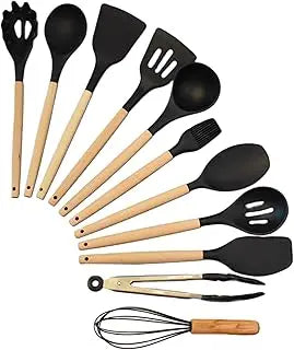Silicone Cooking Utensils Kitchen Utensil Set - 446°F Heat Resistant Utensils Set Kitchen Gadgets for Nonstick Cookware BPA Free