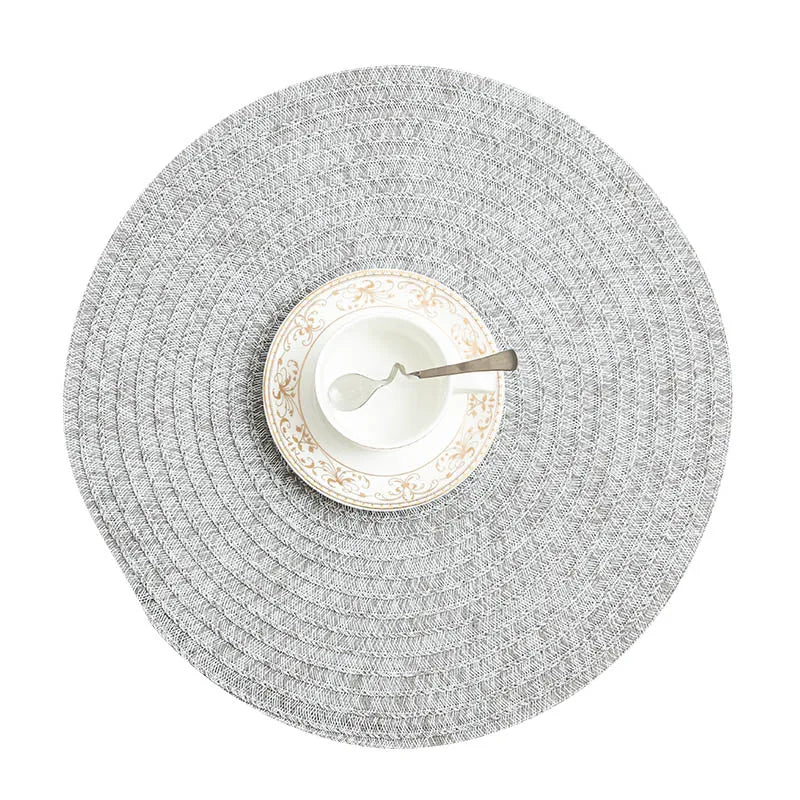 HuanGang Factory Wholesale Modern Europe Style Eco-Friendly Heat Resistant Custom Printed PVC Kitchen Placemats Washable