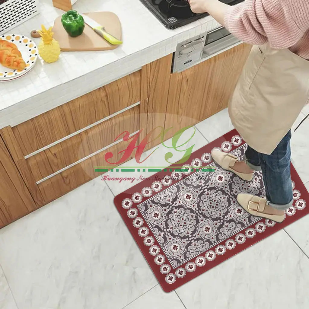 3DModern Anti-Fatigue Non-Slip Foam Kitchen Mat Cushioned Washable Rectangle Vintage Carpet Runner Rug Novelty Kitchen Floor Mat