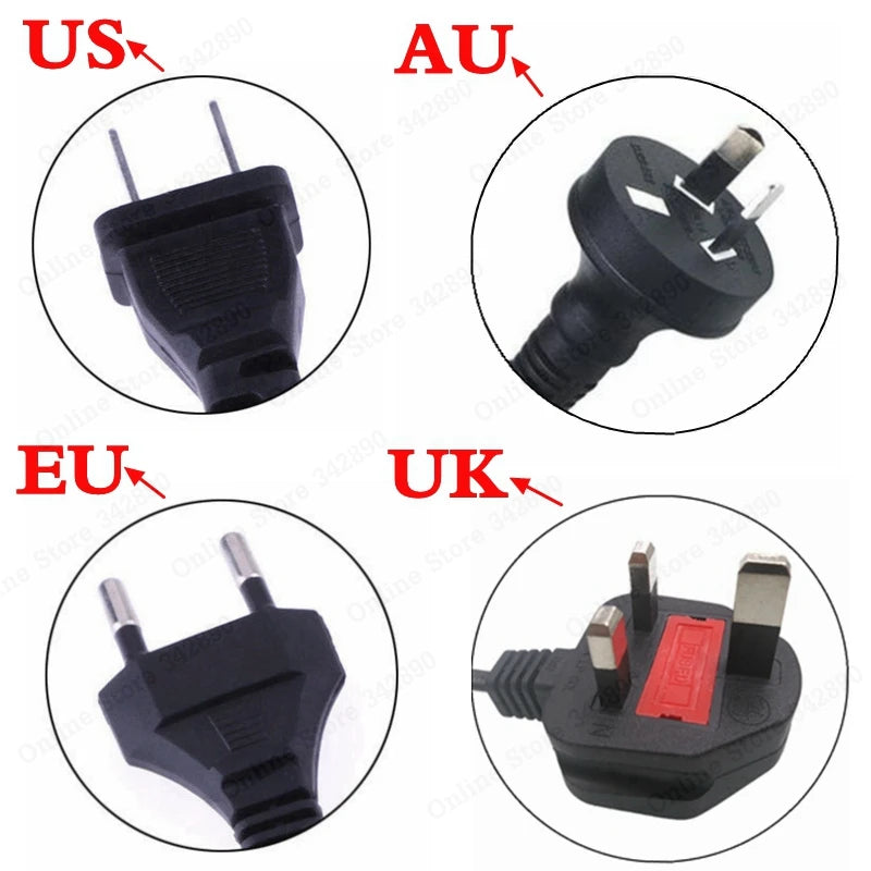 Carregador de Bateria 36V 2A, Saída 42V 2A, Entrada 100-240 VAC, Carregador de Lítio Li-ion Li-poly para Bateria 36V de 10 Células