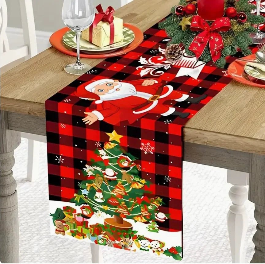 2026 Christmas Table Runner Christmas Decoration for Home Tablecloth Navid Noel Xmas Gifts New Year Natal Drop Shipping