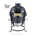 SEB KAMADO 13 Inch Mini Tabletop BBQ Grill Charcoal Ceramic Portable Kamado for Outdoor Kitchen Home and Garden