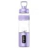 Portable Rechargeable Electric Mini Blender 6 Stainless Steel Blades Home Use USB Juicer Hotel Outdoor Button BPA Free Container - Kasa & Pet